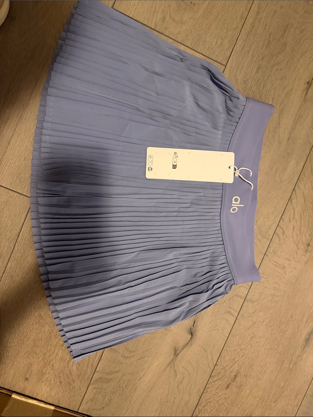 ALO Yoga Lavender Pleated Skater Skirt